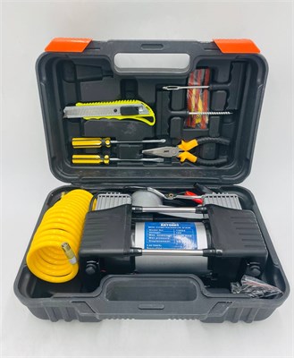 Авто-компрессор в кейсе,  65 л/мин АВТОХИТ12