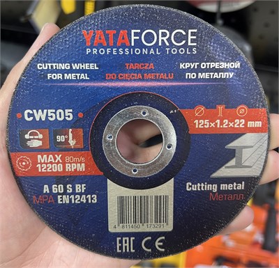 Диск отрезной 125 x 1.2 x 22 Yata force XN7bKtACgZkPXxxNbAD4T2